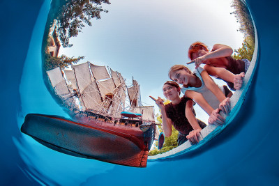 U.S.S. CONSTITUTION Model Ship water entry