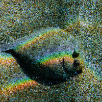 Rainbow under water, Crete