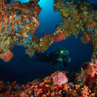 colours in the cavern